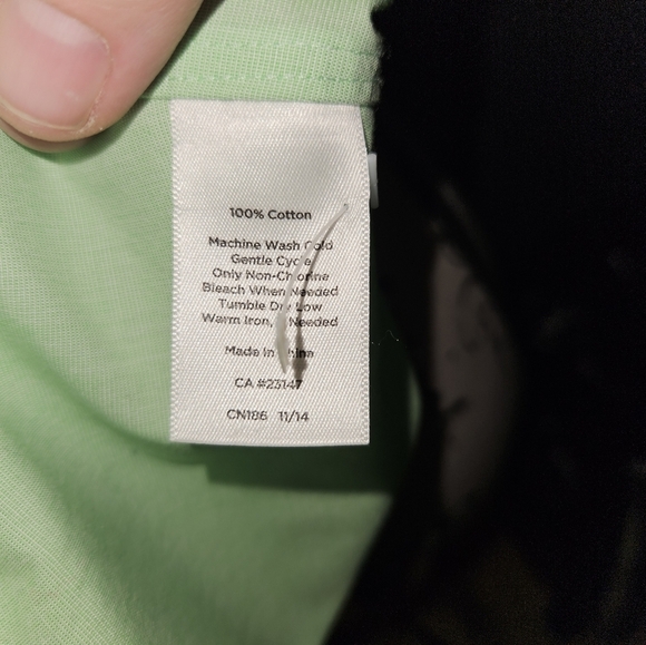 Talbots Womans Light Green Sleeveless Blouse Size 16 - Picture 7 of 12